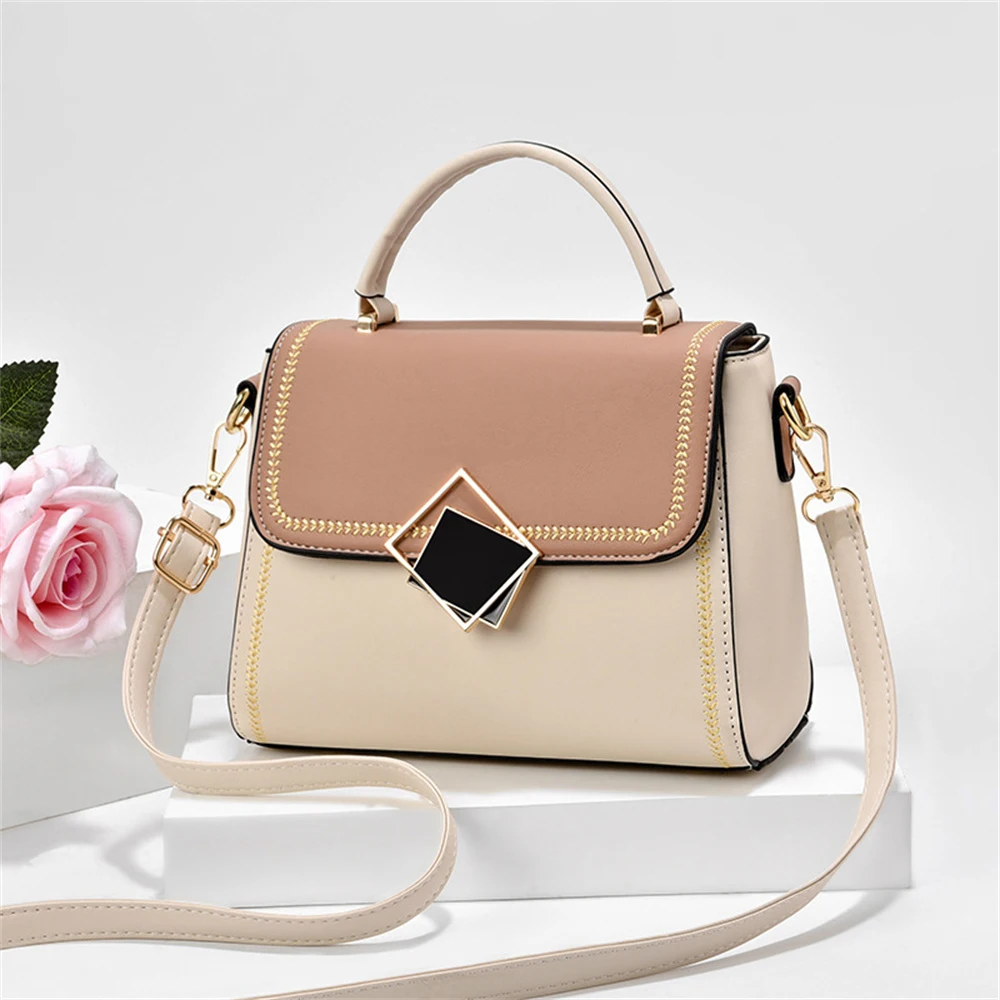 Купи New Luxury Handbag for Women 2022 Stitching Wild Ladies Messenger Bags Designer Brand Shoulder Crossbody Bag Female Ladies Totes за 1,180 рублей в магазине AliExpress