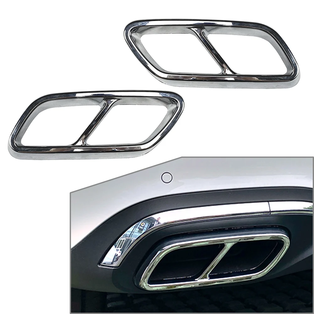 

W206 Автомобильный задний глушитель, накладка на заднюю трубу для Mercedes Benz C-Class W206, аксессуары из АБС-пластика