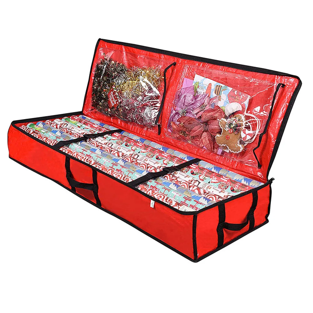 

Xmas Storage Bags Christmas Bag Gift Storage Container Large Underbed Organizer Waterproof With Reinforced Handles