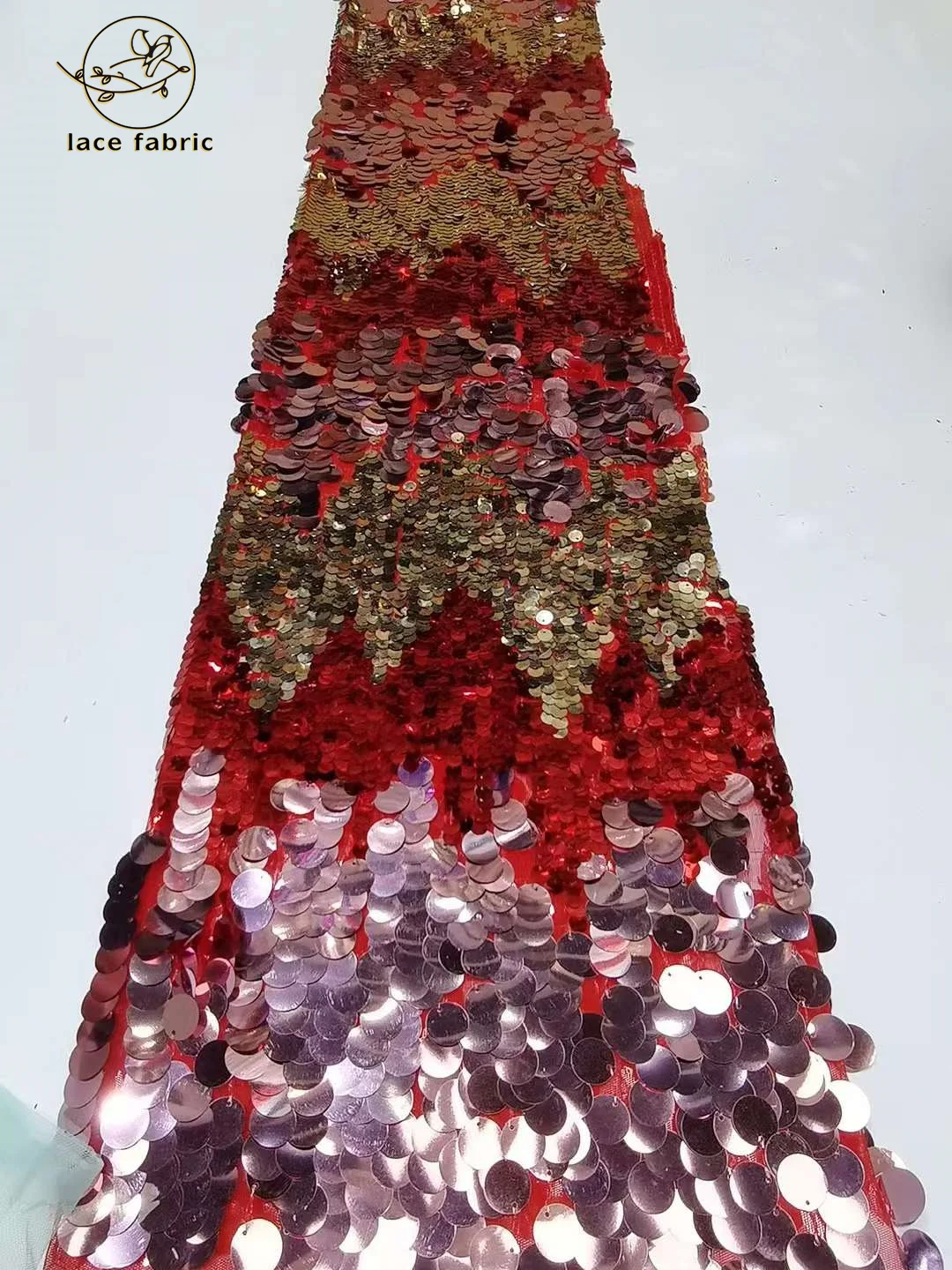 SNQP Французское кружево с блестками 5 ярдов