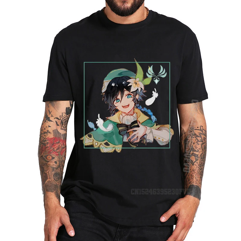Fashion Hot Genshin Impact Graphic T-Shirtss Men Funny Manga Valentine's Day T-Shirts Harajuku Streetwea |