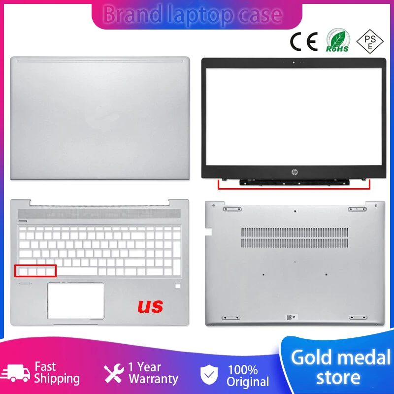 

New For HP Probook 450 G7 G6 455R G7 PRO 15 G3 Keyboard Bezel Housing Cover Laptop LCD Back Lid Cover Palmrest Bottom Case Shell