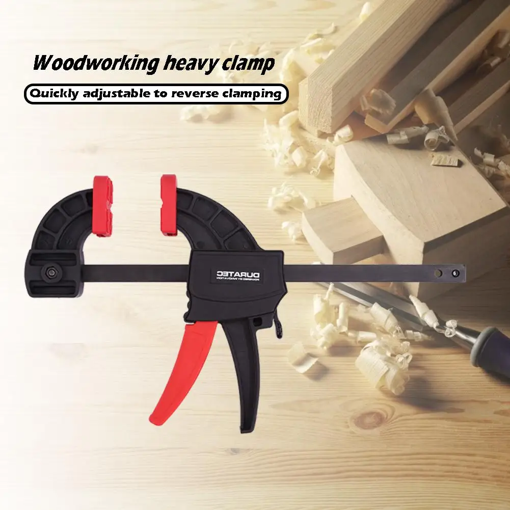 

DURATEC Non Slip Heavy Duty F Clamp Carpenter High Strength Engineering Plastics Clamps Woodworking Tool Comfortable Use