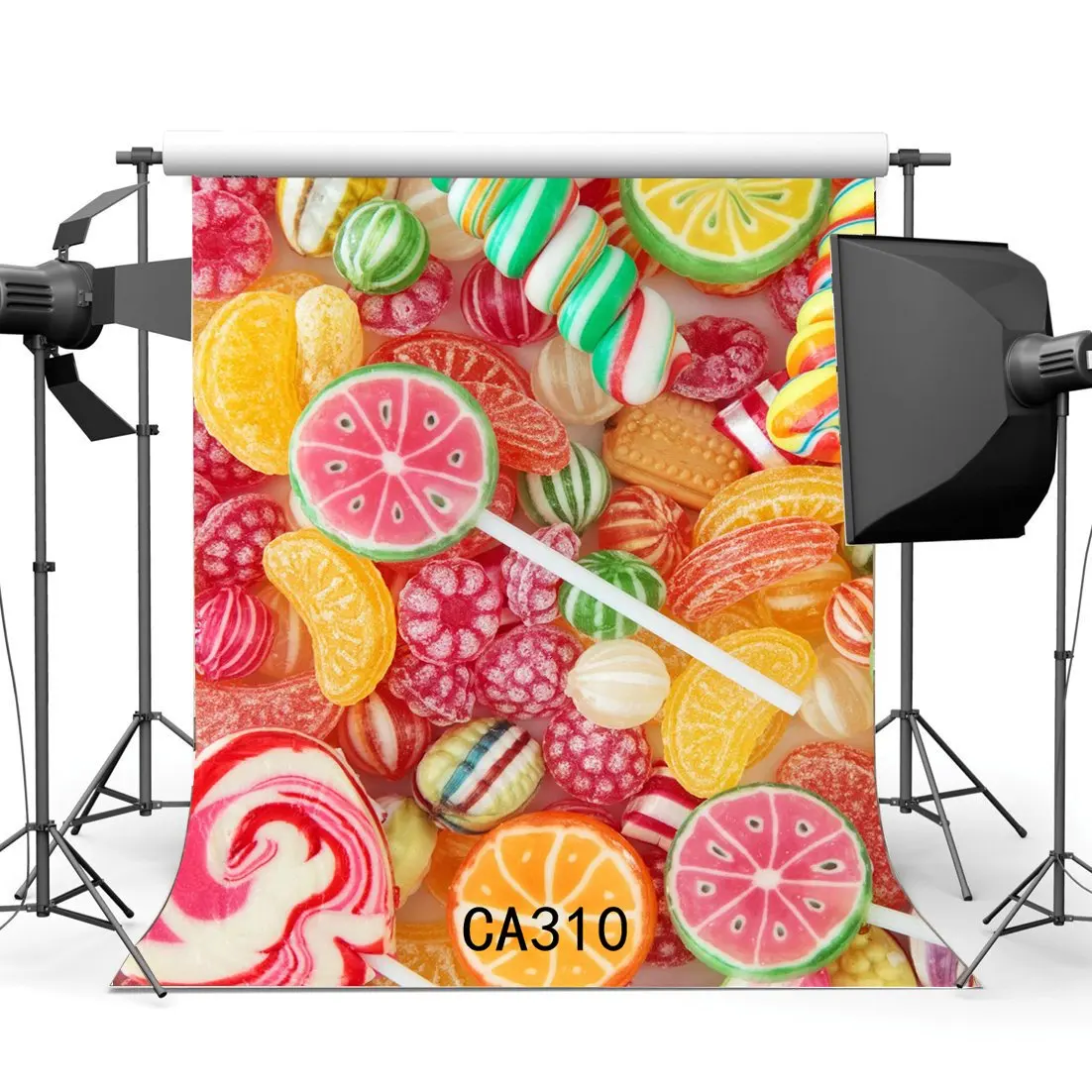 

Фон для фотосъемки с изображением леденцов