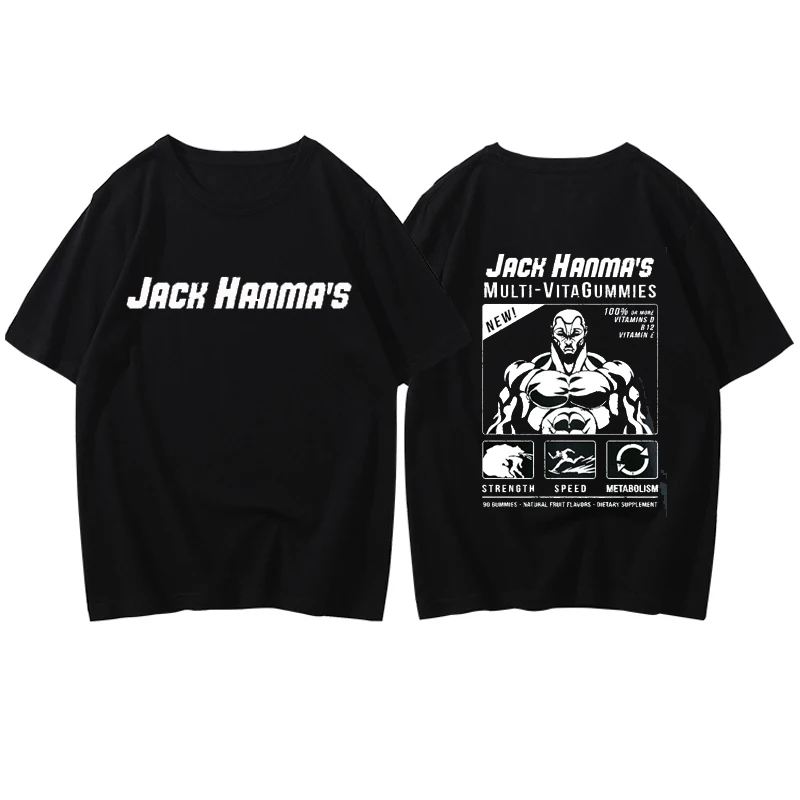 Аниме Baki The Grappler Yujiro Hanma винтажные парные футболки для спортзала манга Харадзюку