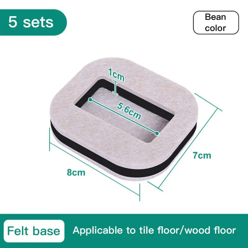 

Floor Protectors Anti-slip Mat Mute Table Leg Pad Prevent Scratches Anti Vibration Roller Fixing Pad Parts Furniture Caster Cups