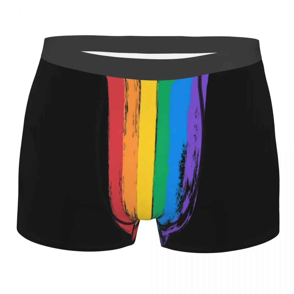 

Men Boxer Shorts Panties Pride Flag LGBT Soft Underwear LGBTQ Queer Lesbian Gay Bisexual Homme Novelty Plus Size Underpants