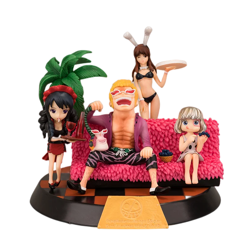 

Anime ONE PIECE Donquixote Doflamingo Sitting Action Figure Car Decoration Model Toy Collectible Doll Gifts
