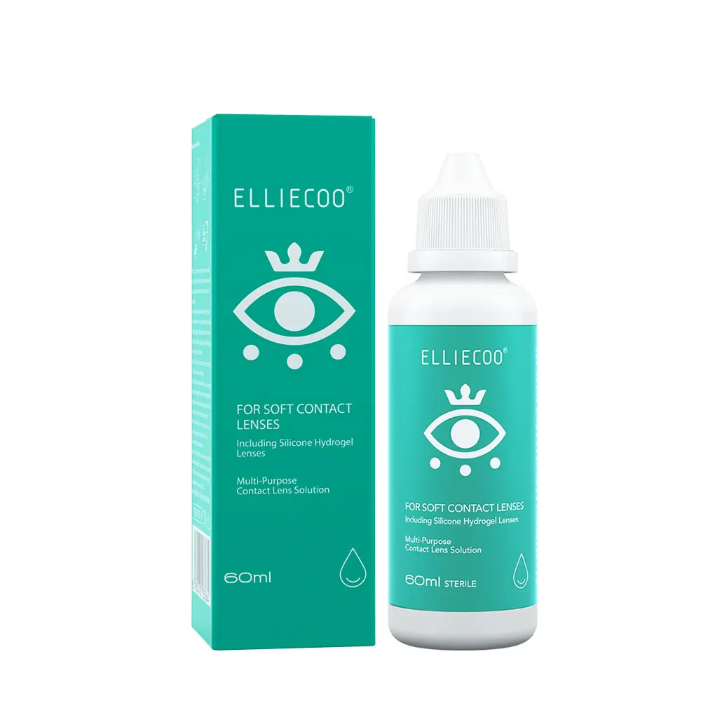 

60ml Lens Solution Eye Liquid for Contact Lenses Cleaning Health Care Portable Travelling Outdoor Eye Care Solution