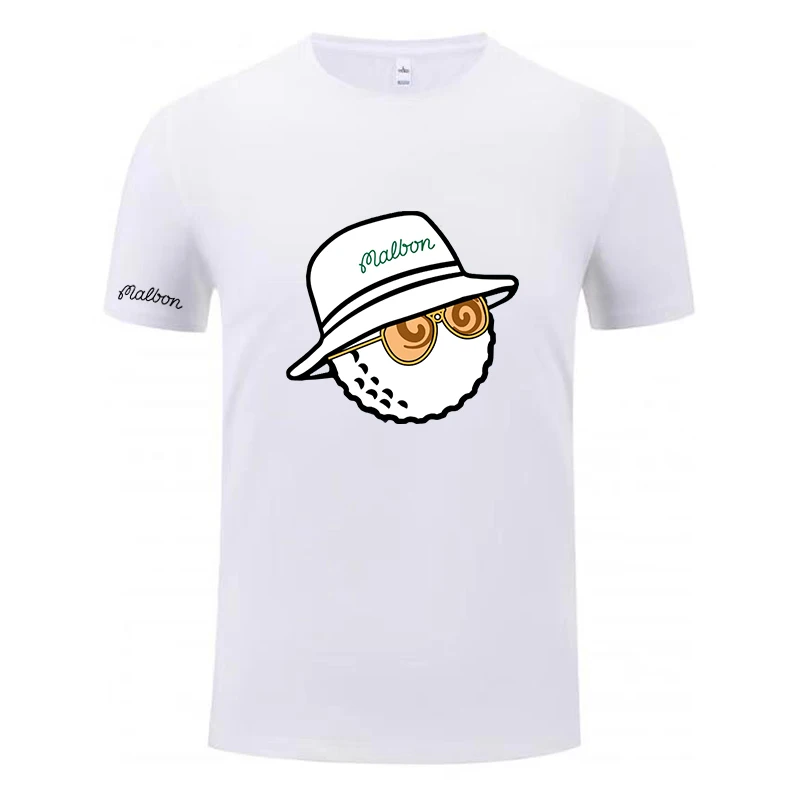 Golf T-shirt Men's and Women's 2023 Summer Cotton Tees Golf Tops Golf Bucket Hat Short Sleeve Fashion Couple Loose Golf Clothing