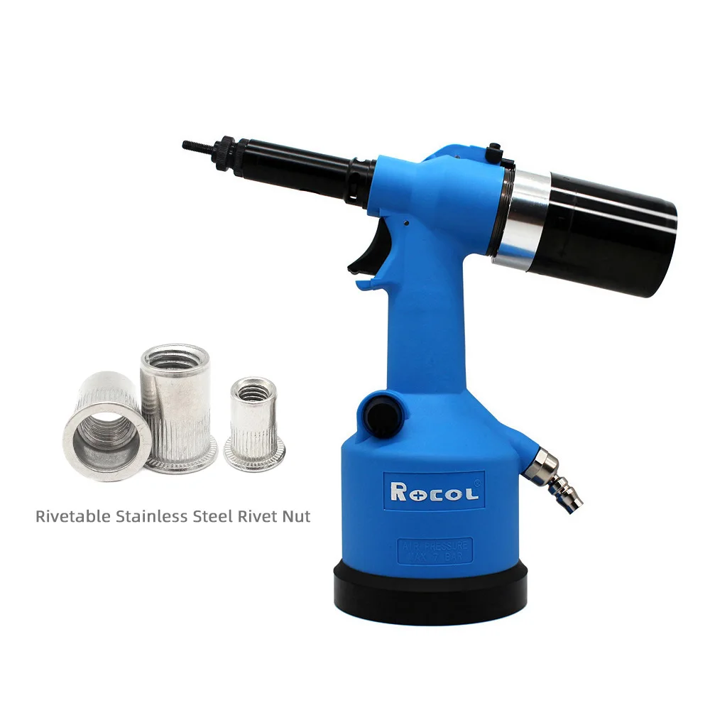 

Industrial Hydraulic Pneumatic Riveter Automatic Air Rivet Nut Gun Tool Setting Kit Rivnut Riveting Metric M3M4M5 M6 M8 M10 M12