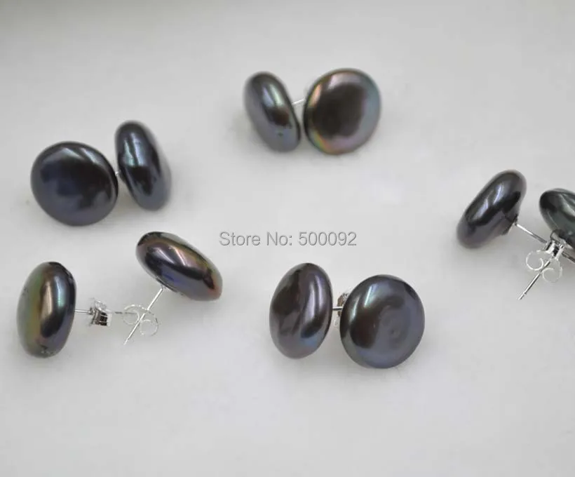 Серьги-гвоздики с искусственным жемчугом 15 мм | Украшения и аксессуары