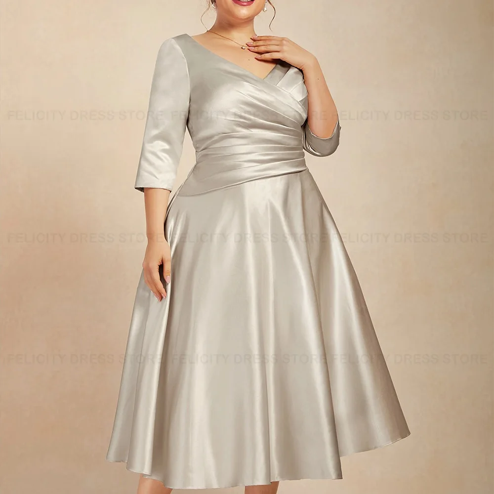 Фелискательное женское платье элегантное 2024 ТРАПЕЦИЕВИДНОЕ ПЛАТЬЕ С V-образным