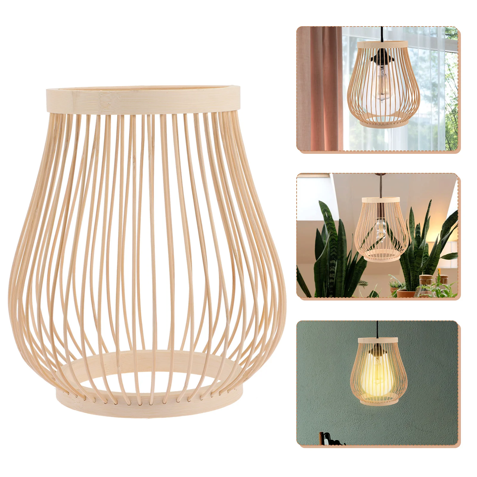 

Bamboo Bulb Guard Lamp Cover Teahouse Balcony Japanese Lantern Cover Home Supplies