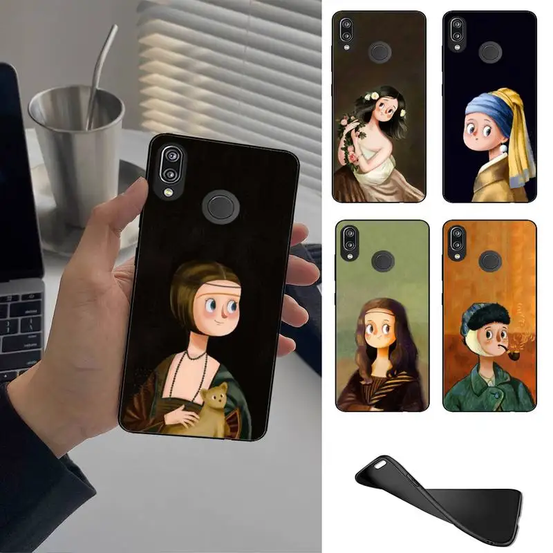 

Lovely World Famous Paintings Phone Case For HUAWEI P10 P20 P30 P40 Mate 30 40 Lite Pro Fundas Shell Cover