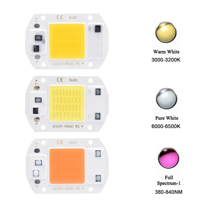 

IC драйвер LED Beads Bulb COB Chip 110V вход Встроенный 20/30/50W