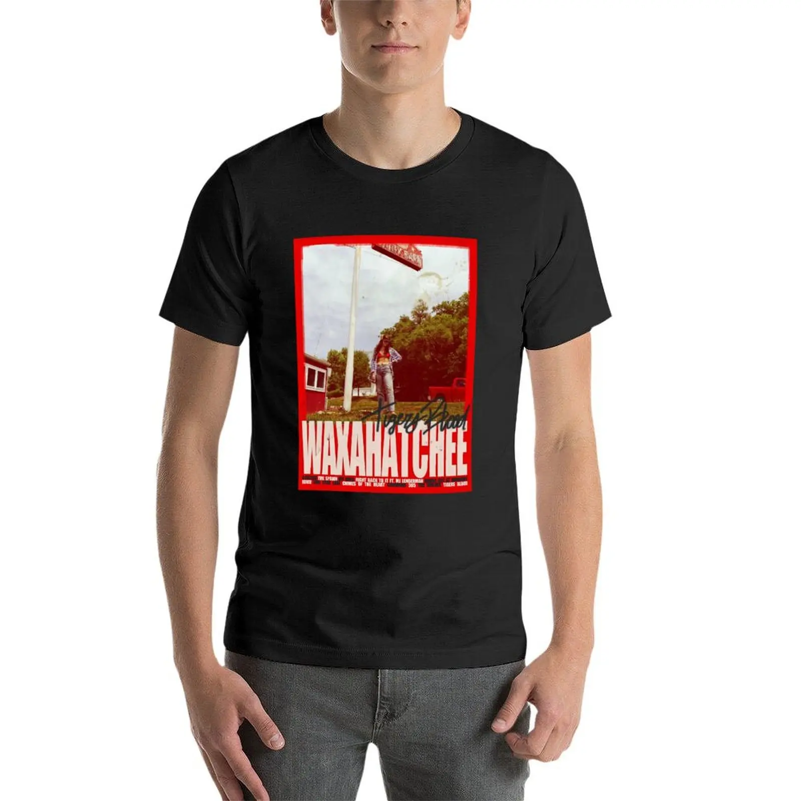 Waxahatchee футболка с изображением тигра крови графическая Графические Рубашки