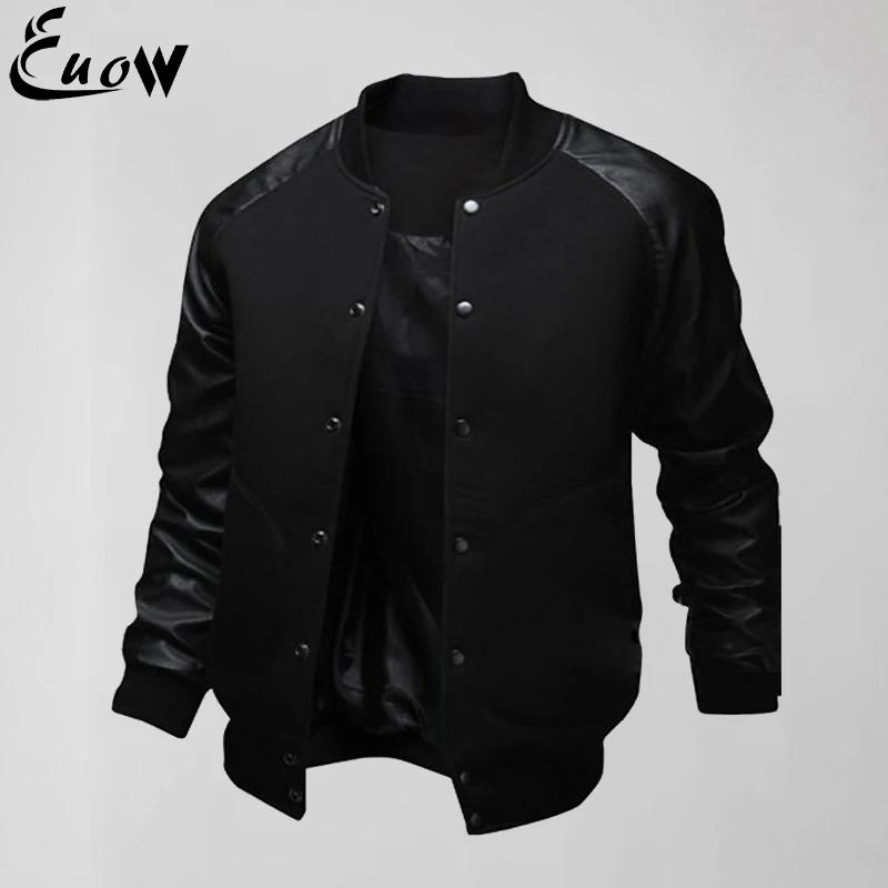 

EUOW 2022 New Mens Stitching Jacket Large Pocket Casual Baseball Shirt Autumn Winter Mens Jacket Coats Fashion Sweatshirt