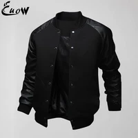 euow 2022 new mens stitching jacket large pocket casual baseball shirt autumn winter mens jacket coats fashion sweatshirt