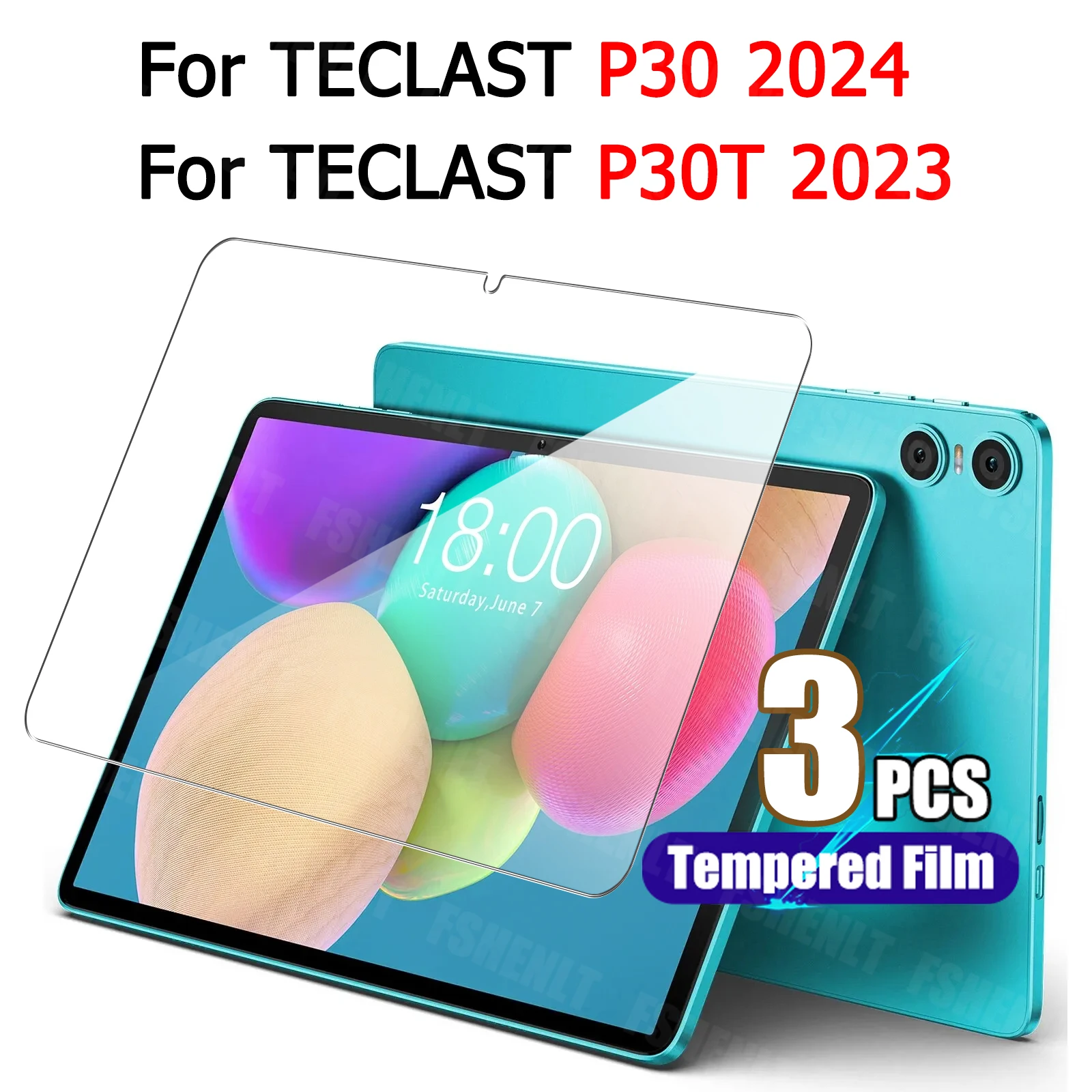 Закаленное защитное стекло для TECLAST P30 (10 1 дюйма) 2024 дюйма 9H