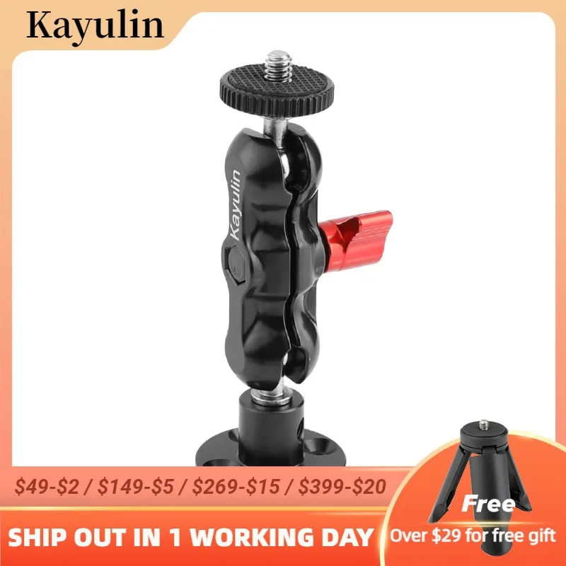 

Настенное и потолочное крепление Kayulin 1/4 "-20 Mini Ball Head для монитора CCTV DVR домашняя установка системы видеонаблюдения