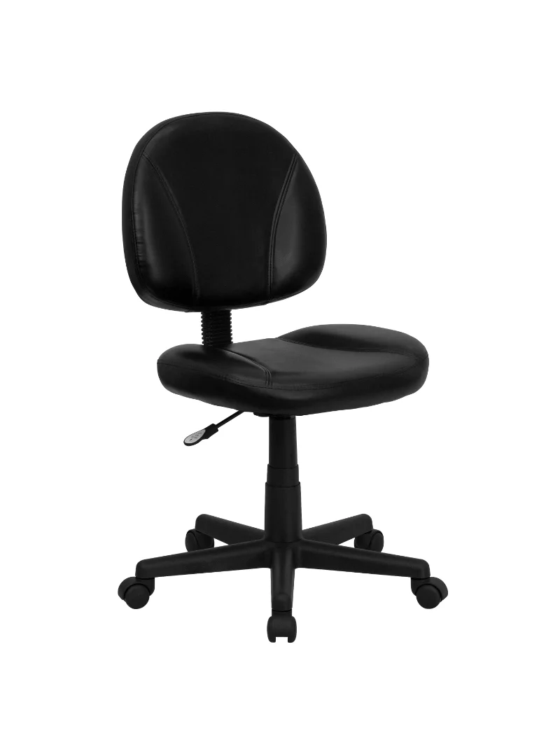 

Flash Furniture Mid-Back Black LeatherSoft Swivel Ergonomic Task Office Chair with Back Depth Adjustment