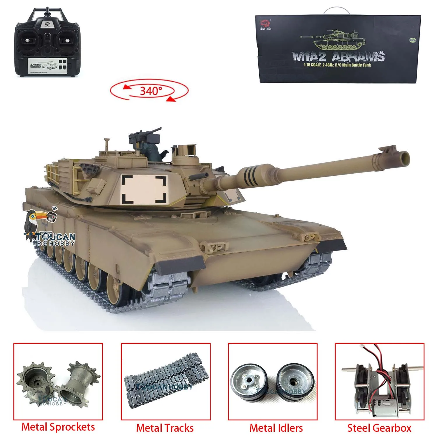 

В наличии на складе в США 1/16 Heng Long 3918 M1A2 Abrams Радиоуправляемый Танк автомобиль с дистанционным управлением игрушки для Adluts металлический IR BB ...