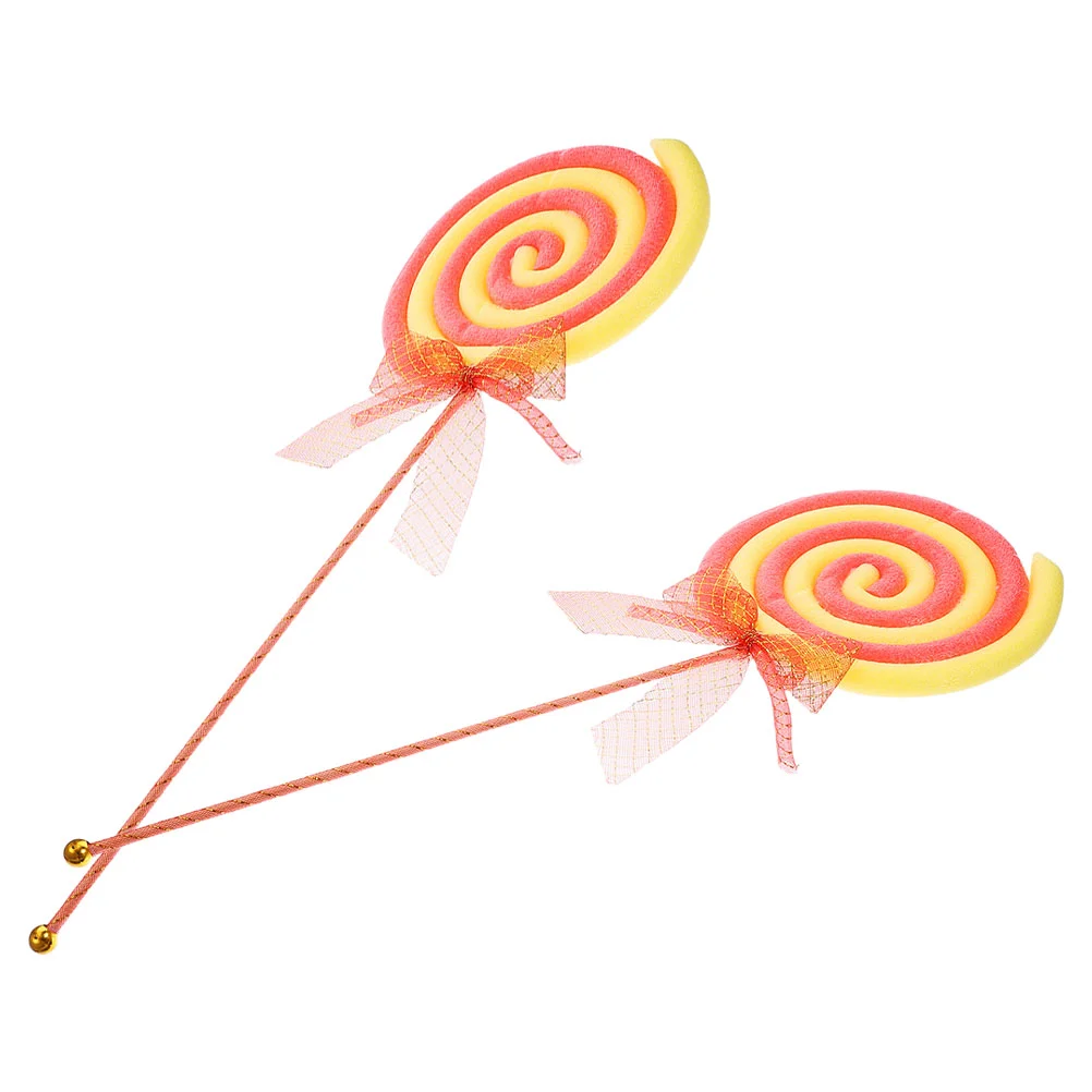 

2 Pcs Lollipop Model Decorative Ornament Decorations Photo Prop Models Foam Fake Creative