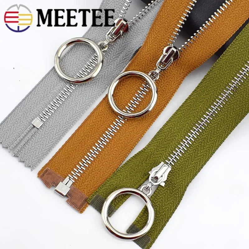 

2pcs 15/18/20/25/30cm Close-End 40-70cm Open-End 3# Metal Zippers for Sewing Garment DIY Textile Decoration Zip Accessories