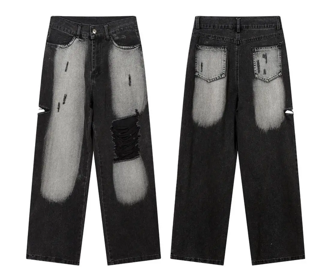 Chrome Hearts Stencil Denim Pants Vintage Black Men's - SS23 - US