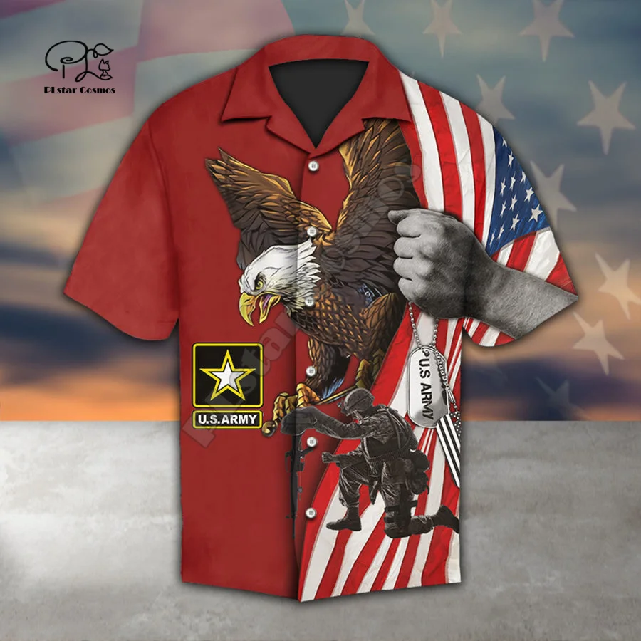 Американский орел армейский морской военный Камуфляжный костюм борец Гавайские