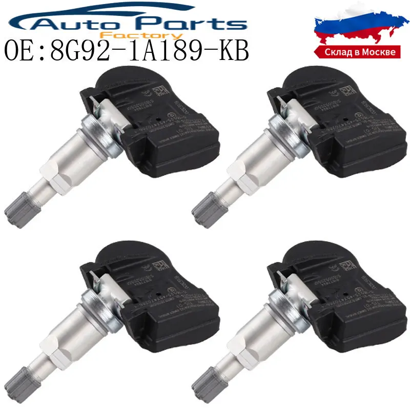 4 шт., датчик давления в шинах для Ford Galaxy Mondeo S-Max 8G92-1A189-KB 8G921A189KB TPMS
