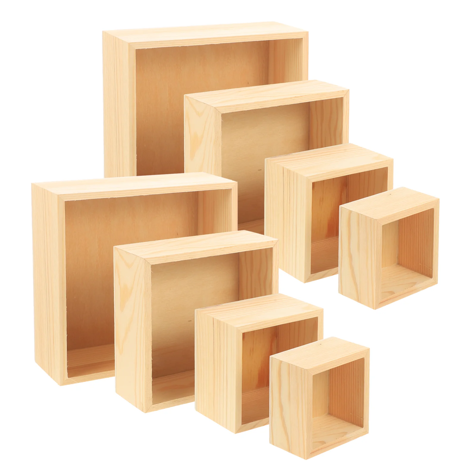 

Storage Boxes Box Home Wooden Wood Container Desktoplidless Jewelry Craft
