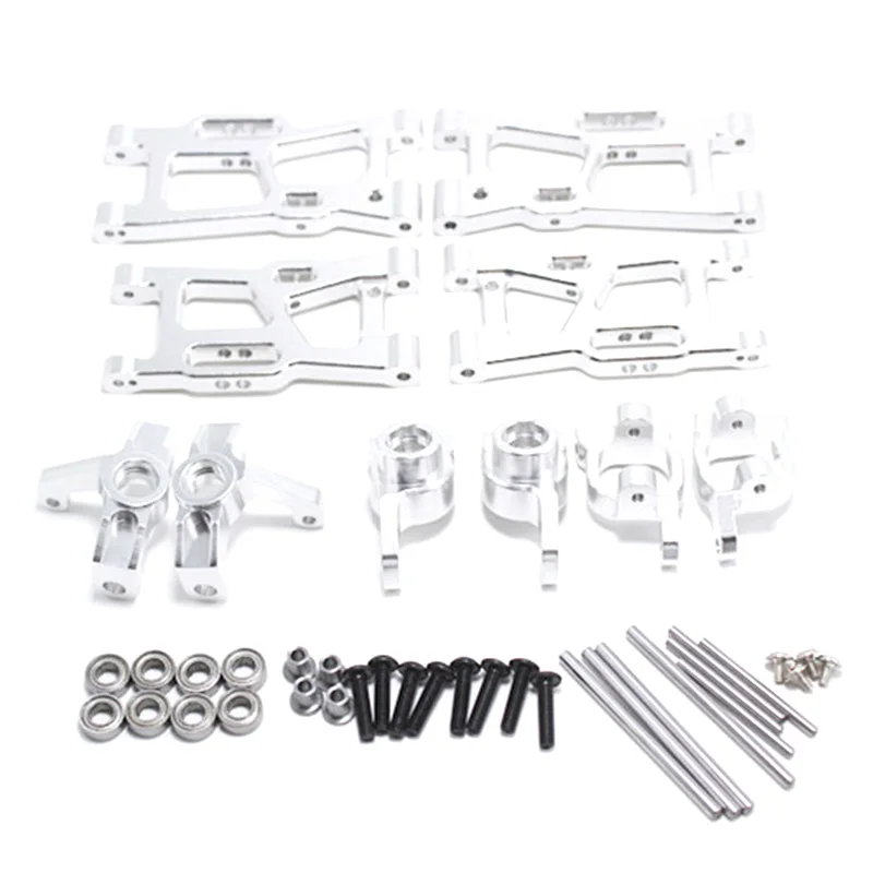 

Для Wltoys 1: 14 144001 обновленные запасные части для радиоуправляемых автомобилей металлический поворотный рычаг C сиденье рулевое колесо заднее...