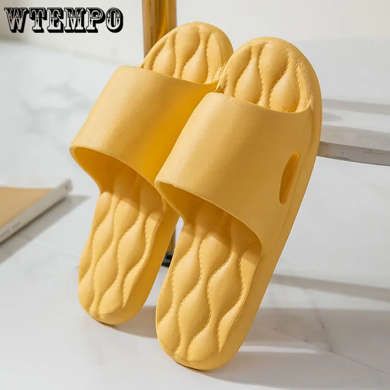 

WTEMPO Sandals and Slippers Men's Home Summer Thick-soled Non-slip Couple Bathroom Bathing Women Wholesale Dropshipping