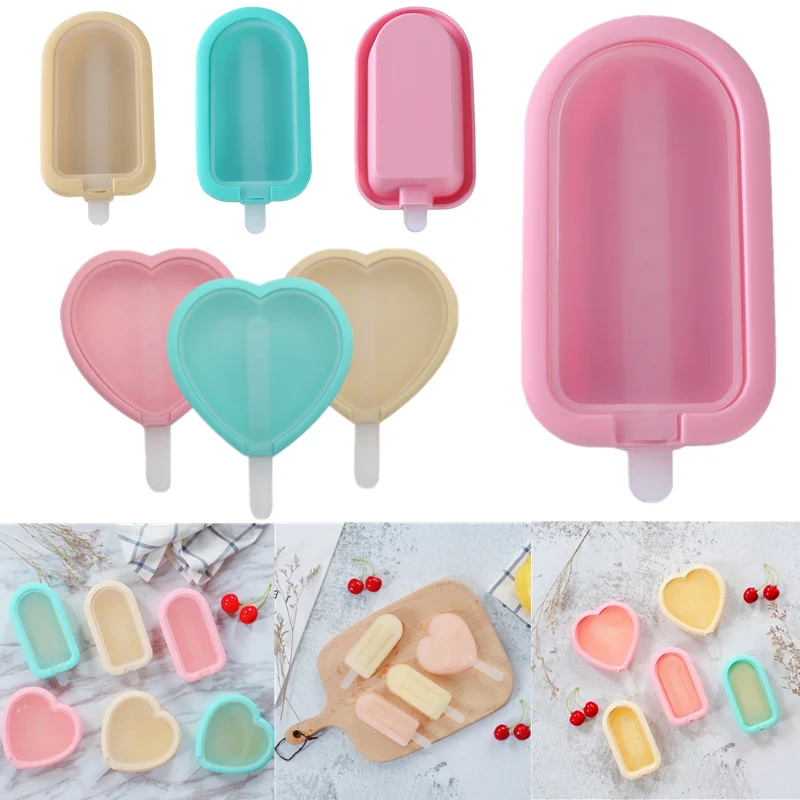 

Ice Cream Molds Silicone Popsicle Mold Freeze Ice Cream Maker DIY Dessert Mould Form For Popsicle Mould Cakesicle Mold Tools