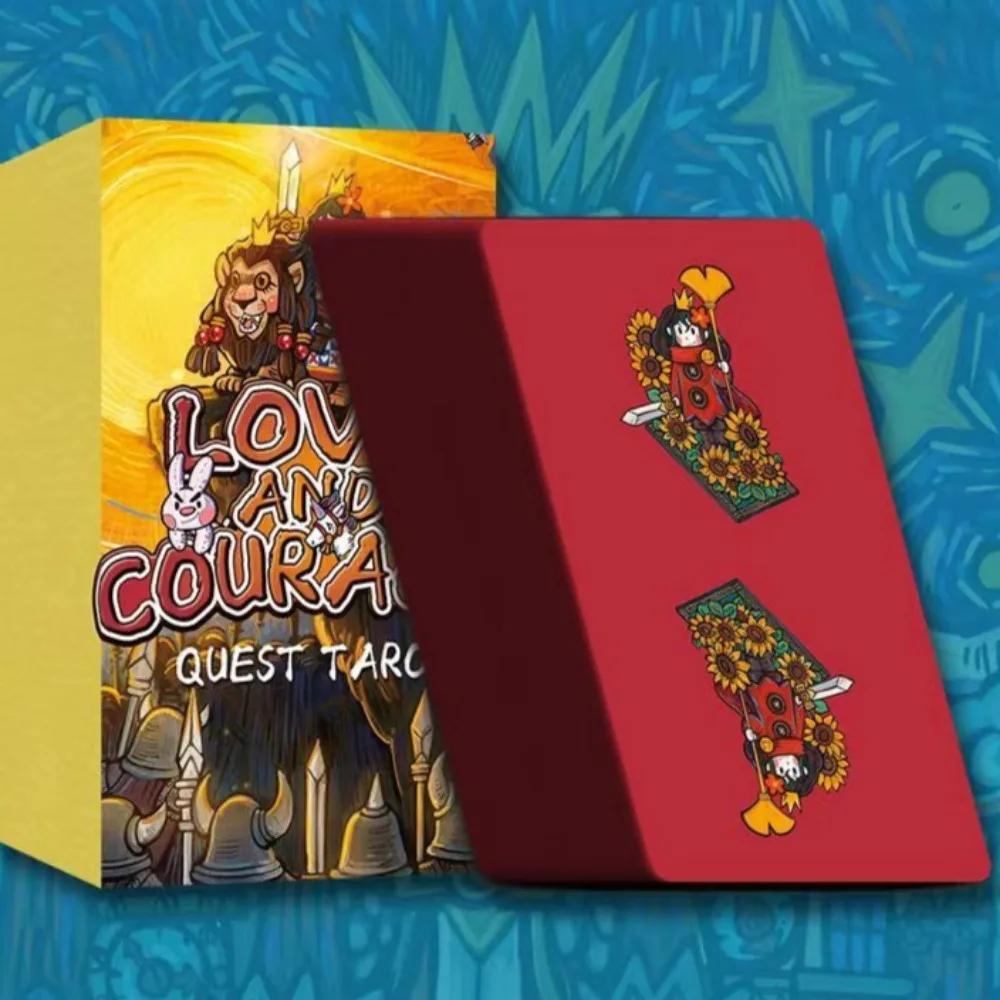 Карты Таро Любовь и мужество 78 шт. карты мини-размера 4 4*8 см водонепроницаемые ПВХ