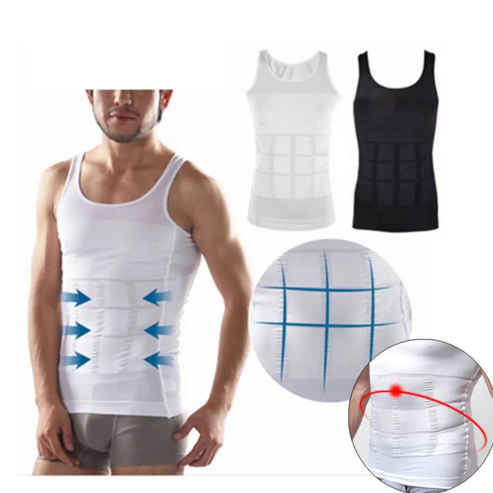 

Мужской утягивающий жилет для похудения, утягивающий корректор талии, утягивающий жилет для живота, рубашка для Коррекции Осанки Спины, Abdo, мужская майка