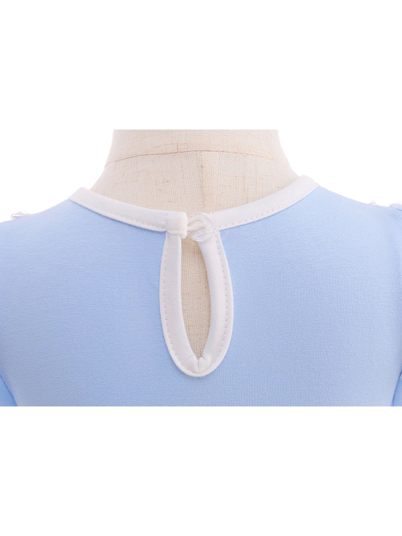 Синее Сетчатое Платье С Короткими Рукавами И Бантом Для Девочек Праздничный