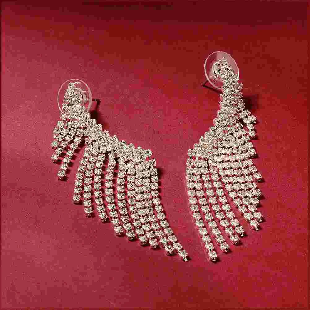 

1 Pair Eardrop Fashion Earring Tassel Ear Ornament )