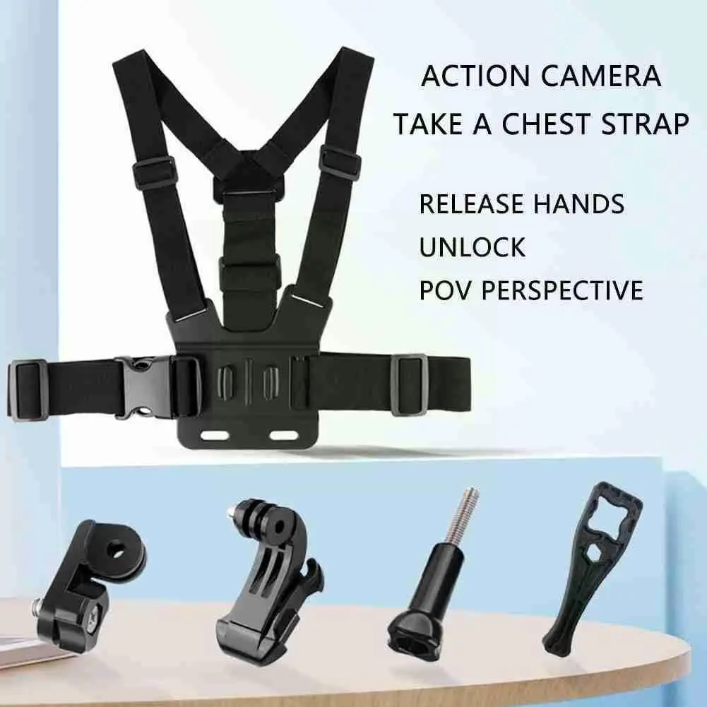 

Camera Chest Strap Accessories Mount Outdoor Sport Chest Phone Rack Riding Holder Strap Mobile Clip Cooking Phone Fishing K8v9