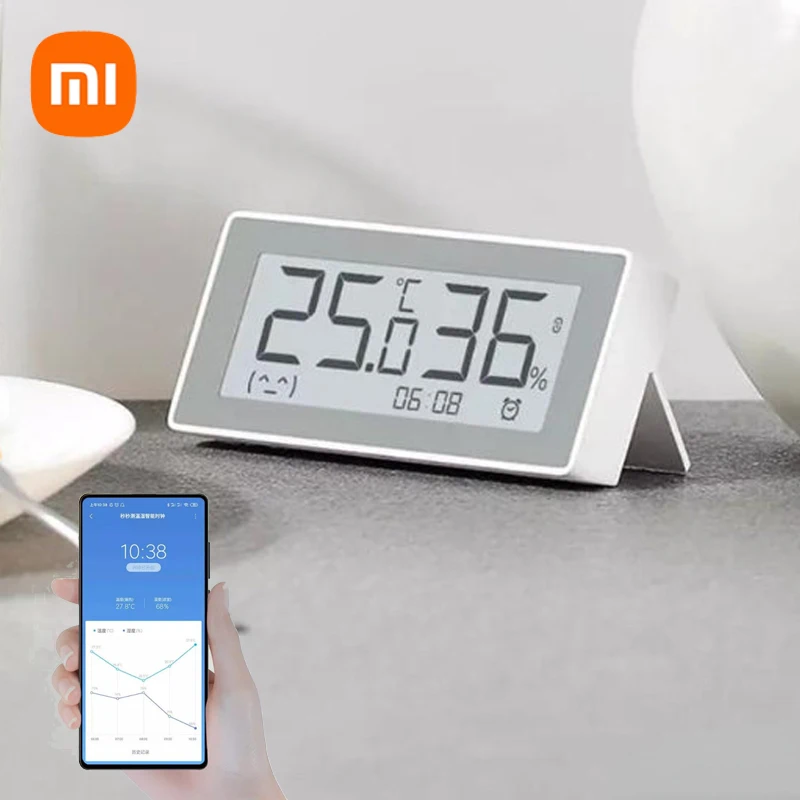

Xiaomi MiaoMiao E-Link INK LCD Screen Smart Digital Clock Temperature Humidity Sensor High-Precision Thermometer Moisture Meter