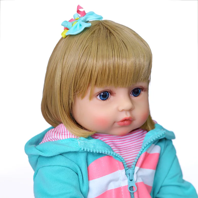 

55cm Full Glue Can Enter The Water Simulation Rebirth Doll Cute Baby Girl Doll