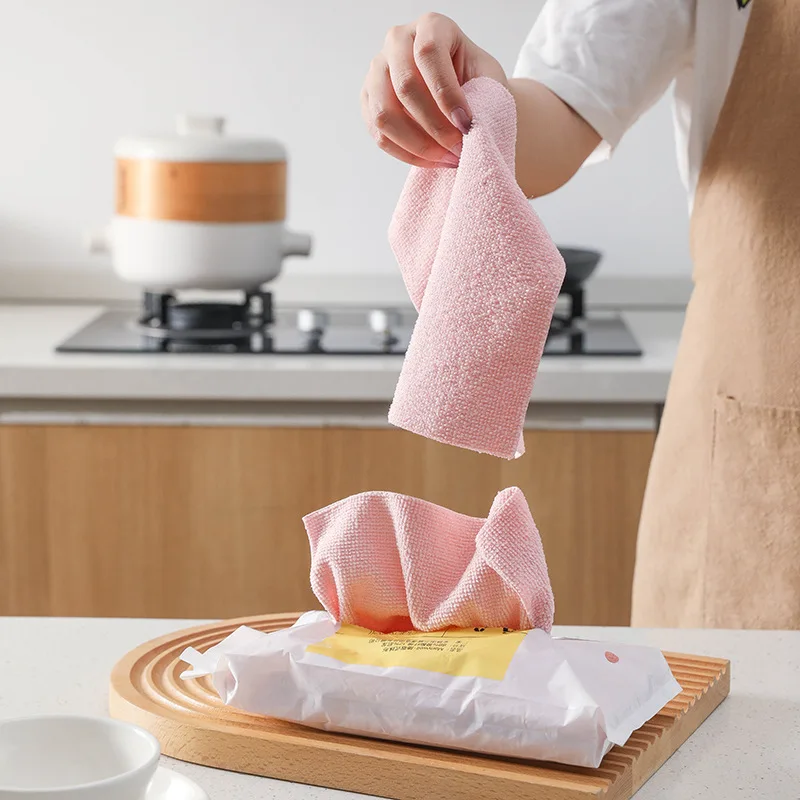 

Cleaning Cloth rag Dishwashing cloth Microfiber Window Glass Wiping Absorbent Kitchen Towel Wash Reusable