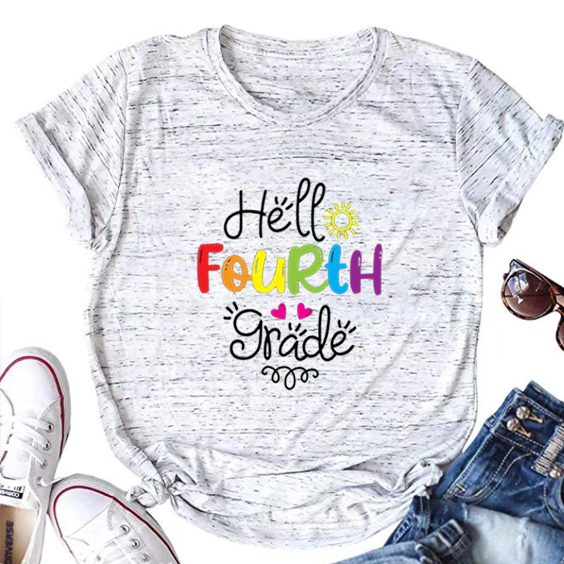 

Hello 4th Grade Shirt Back To School Shirts 4th Grade Teacher Gift First Day of School Tee 4th Grade Outfit Fourth Grade Tops