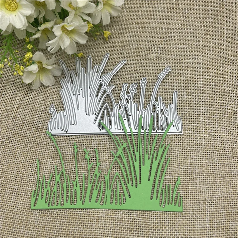 

Grass Frame Metal Cutting Dies Scrapbooking Stencil Die Cuts Card Embossing DIY Photo Album Template Mold Decoration Craft