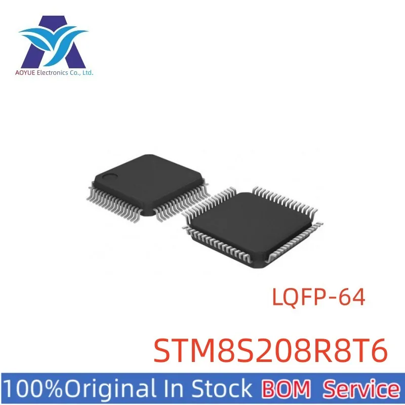 

New Original Stock IC Electronic Components STM8S208R8T6 STM8S208 LQFP-64(10x10) STM8S 8-bit MCU Series One Stop BOM Service