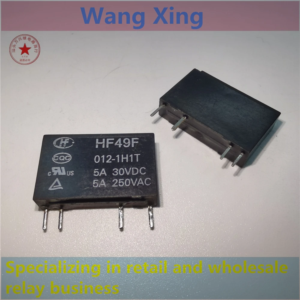 Электромагнитное реле мощности HF49F 012-1H1T 012-1H1TF 024-1H1 024-1H1F 024-1H1G, 4 контакта