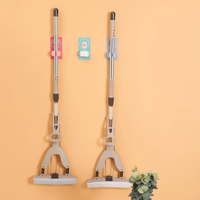 

2 Pcs The Storage Clip Is Suitable For The Bathroom Mop Storage Hook