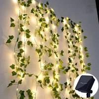 10m 100led5m 50led leaf flower led fairy string lights christmas lights outdoor garland solar lights for garden diy decoration